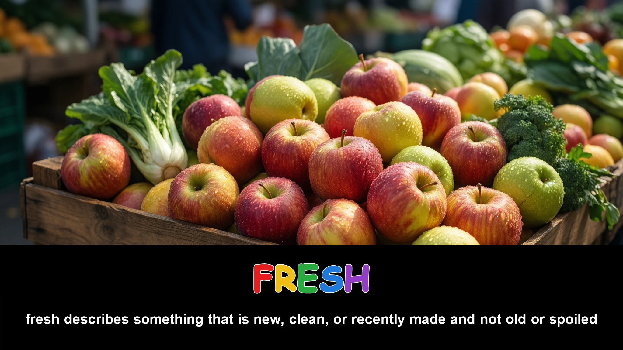English Illustration for fresh